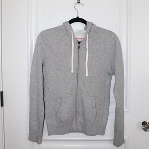 Mossimo Gray Zip-Up Hoodie | Neutral Casual Everyday Basic
